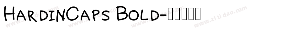 HardinCaps Bold字体转换